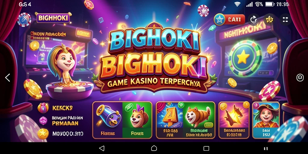 Tampilan menarik di BIGHOKI saat permainan Kasino berlangsung.