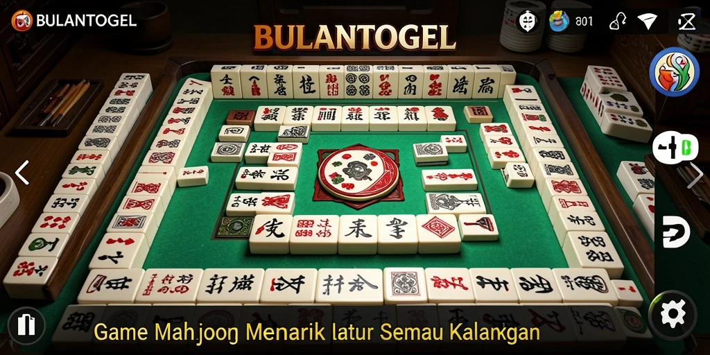 Gambar tampilan gameplay Mahjong di BULANTOGEL yang menarik.