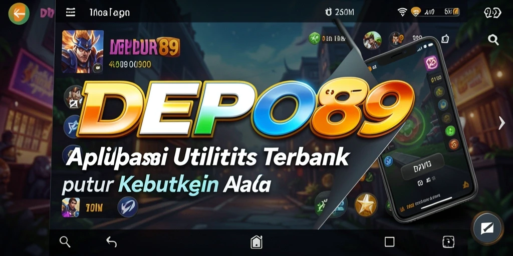 Tampilan intuitif aplikasi DEPO89 yang memudahkan navigasi.