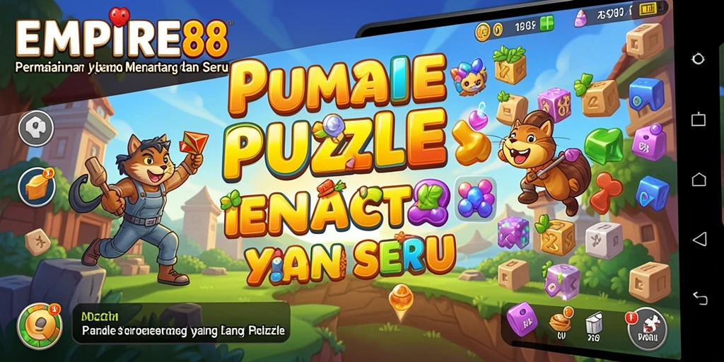 Screenshot utama EMPIRE88 menampilkan gameplay Puzzle yang menarik.