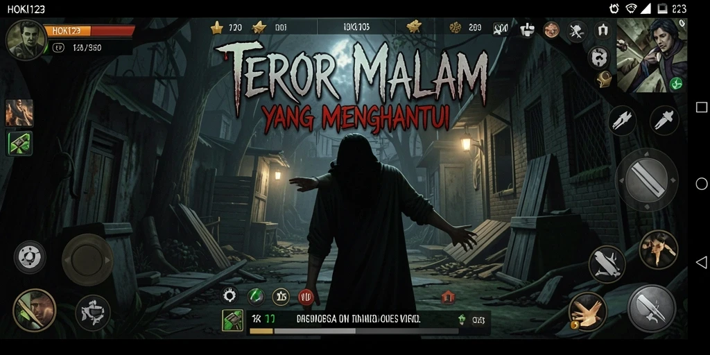 Screenshot HOKI123 menampilkan suasana menegangkan dan gameplay yang mencekam.
