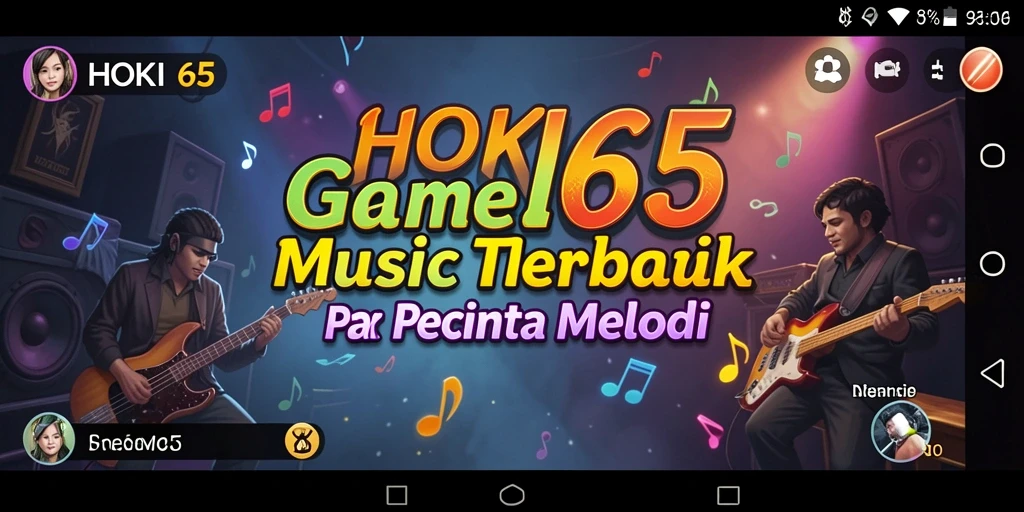Tampilan gameplay HOKI65 menampilkan interaksi pengguna dengan musik.