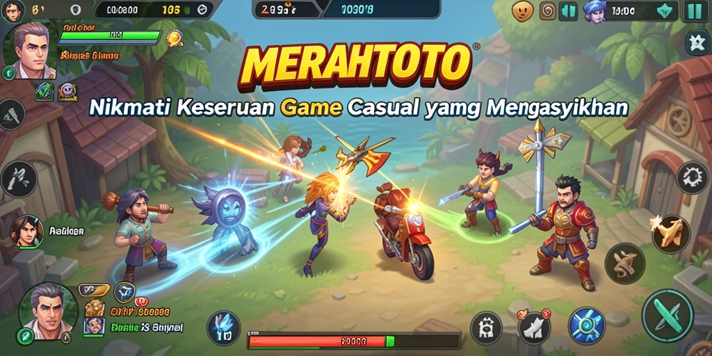 Tampilan gameplay seru dalam MERAHTOTO yang mengasyikkan.