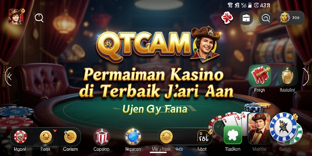 Tampilan gameplay QTGAME yang menarik dan mendebarkan dalam dunia Kasino.