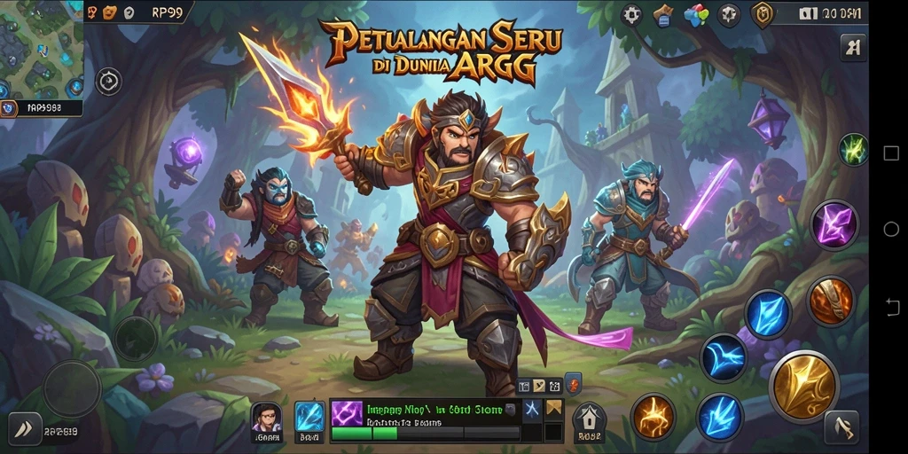 Tampilan gameplay RP99 yang penuh aksi dan petualangan mendebarkan.