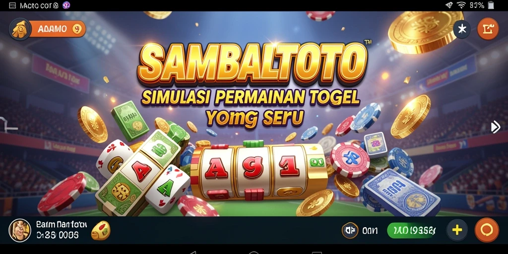 Tampilan gameplay SAMBALTOTO menampilkan keseruan bermain togel.