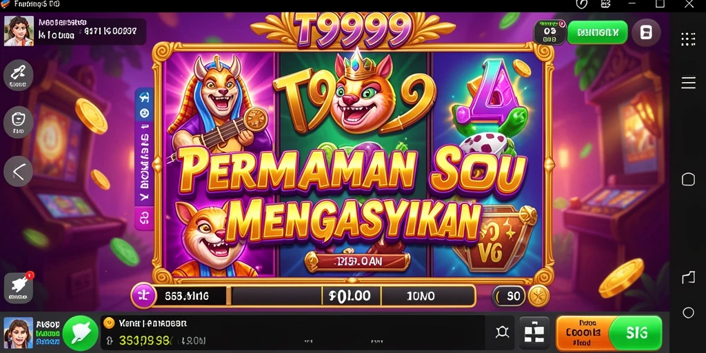 Screenshot gameplay T9999 menampilkan pengalaman bermain Slot yang mendebarkan.