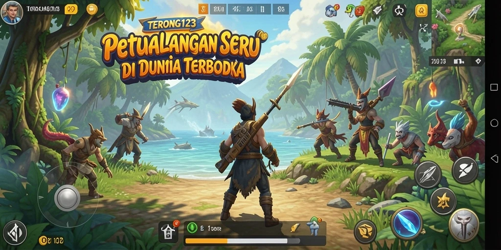 Screenshot gameplay TERONG123 menampilkan aksi seru dan petualangan mendebarkan di dunia terbuka.