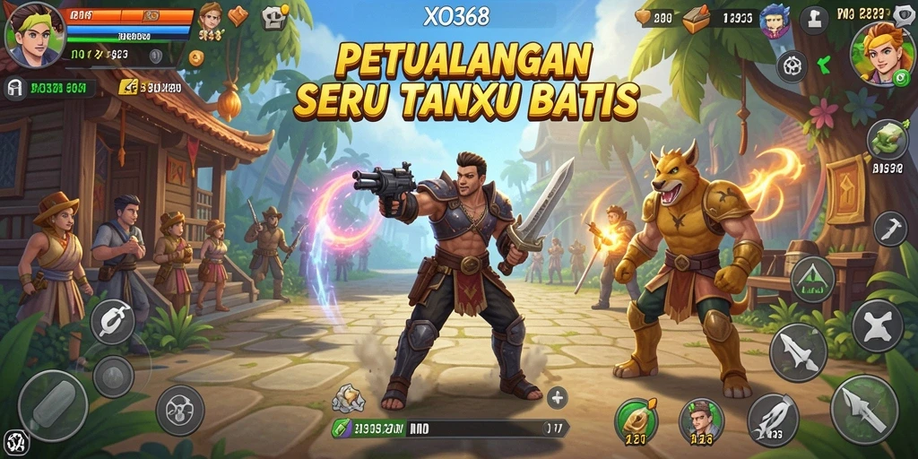Tangkapan layar utama menunjukkan petualangan seru dalam dunia fantastis.